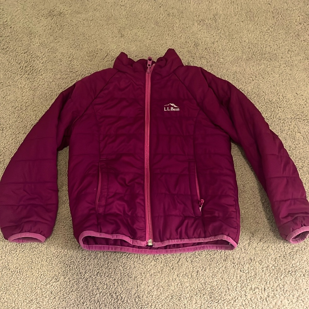 Llbean coat purple